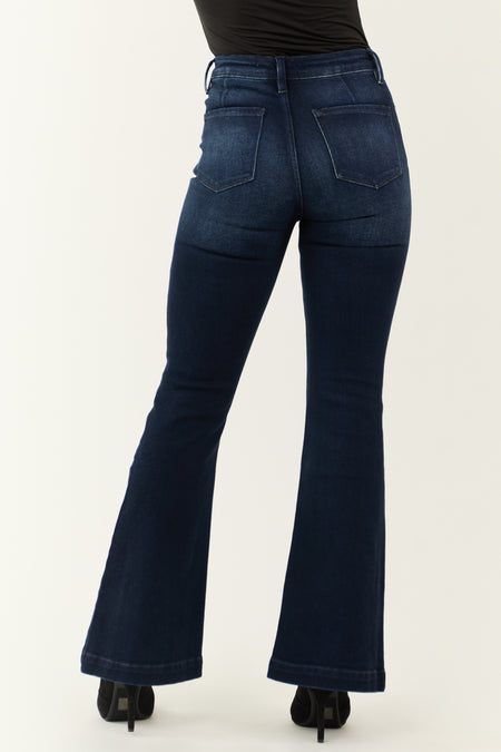 KanCan Dark Wash High Rise Flare Jeans