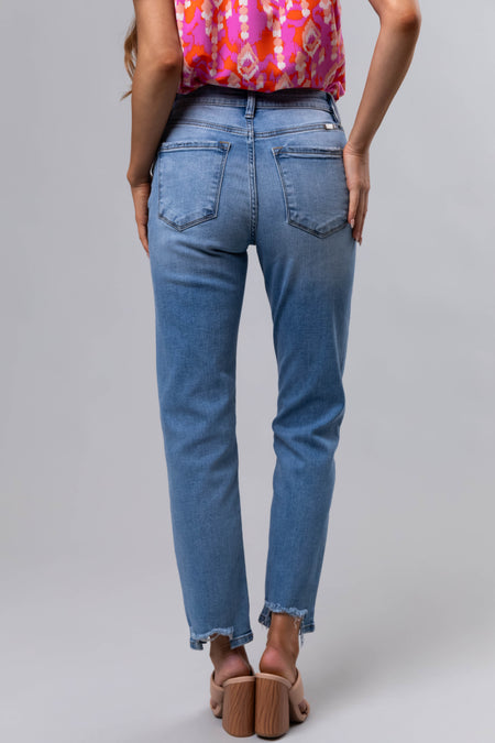 KanCan High Rise Straight Leg Jeans