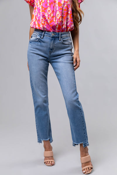 KanCan High Rise Straight Leg Jeans