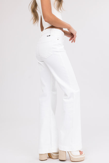 KanCan Ivory High Rise Wide Relaxed Denim Jeans