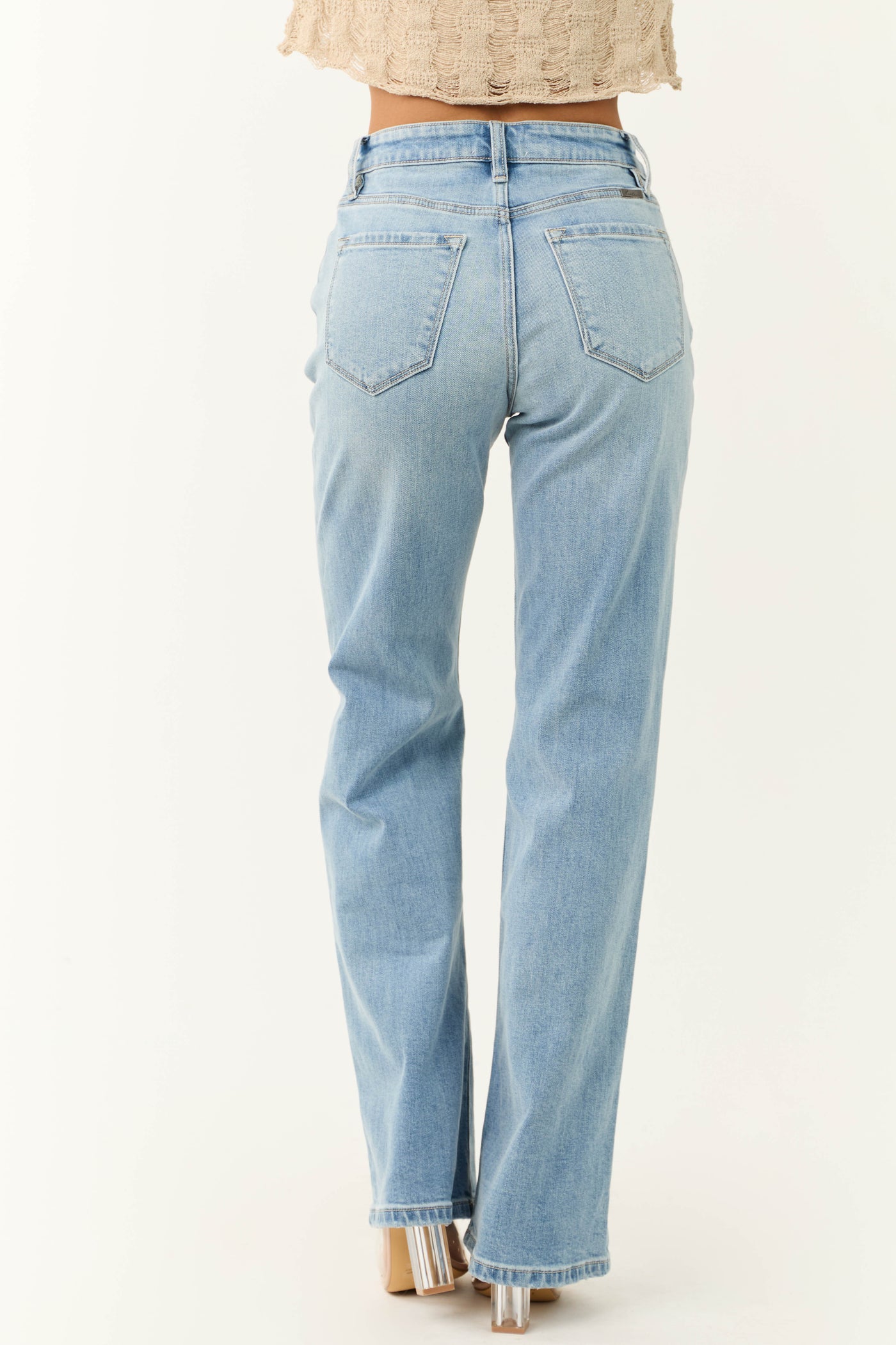 KanCan Light Wash High Rise 90's Flare Jeans