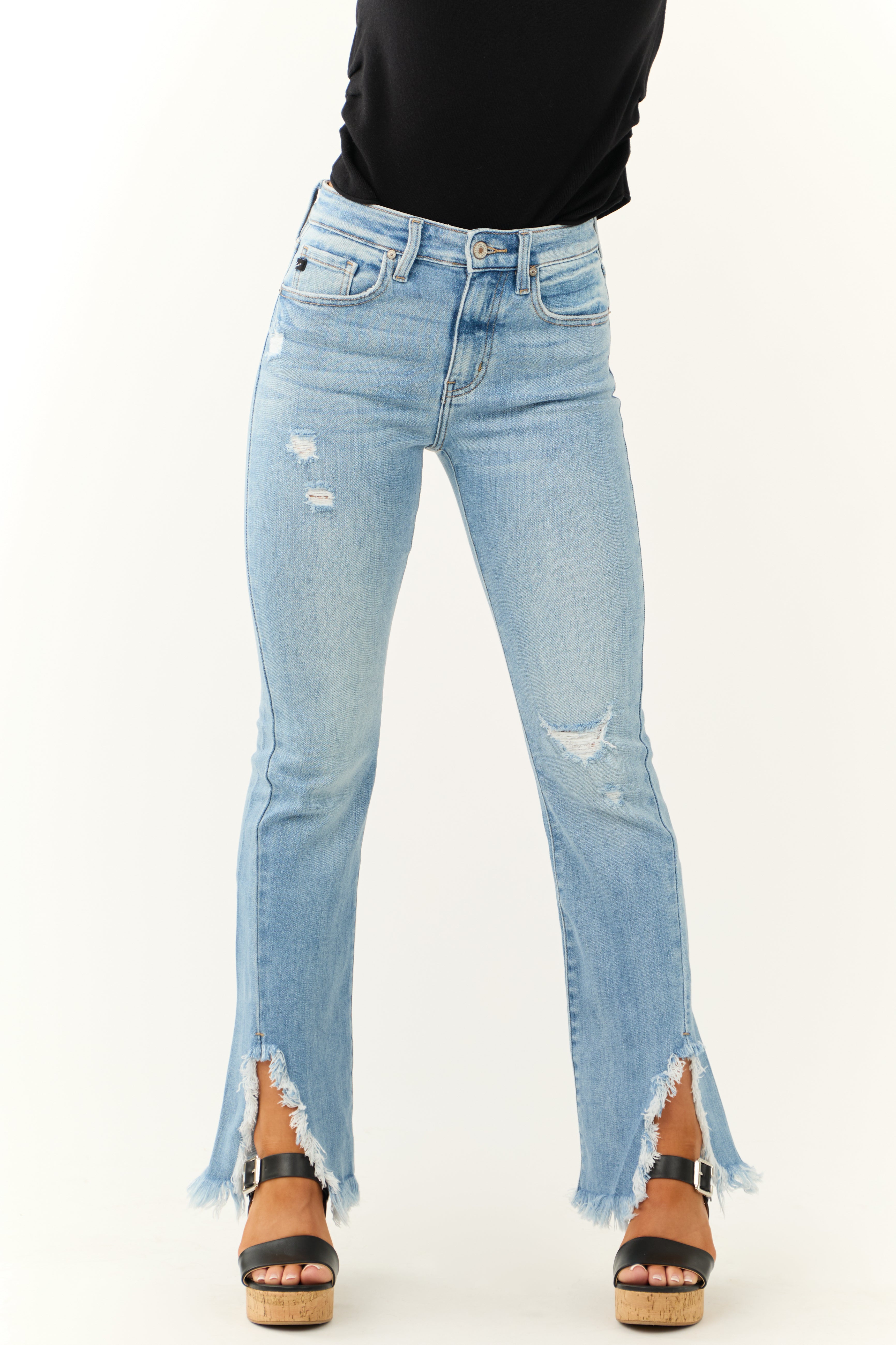 KanCan Light Wash High Rise Bootcut Jeans