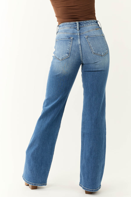 KanCan Medium Wash High Rise 90's Flare Jeans