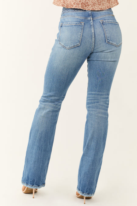 KanCan Medium Wash High Rise Bootcut Jeans