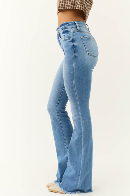 KanCan Medium Wash High Rise Flare Jeans