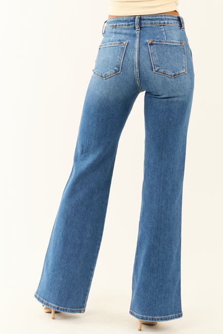 KanCan Medium Wash Ultra High Rise Flare Jeans