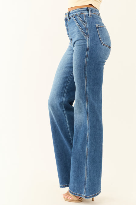 KanCan Medium Wash Ultra High Rise Flare Jeans