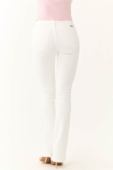 KanCan Off White High Rise Bootcut Jeans