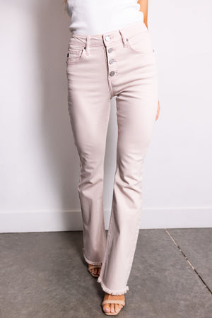 KanCan Tea Rose High Rise Flare Jeans