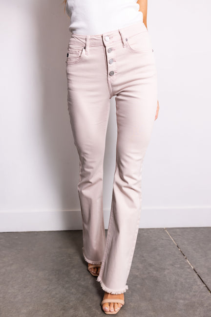 KanCan Tea Rose High Rise Flare Jeans