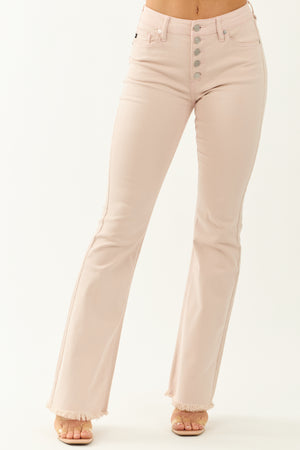 KanCan Tea Rose High Rise Stretchy Flare Jeans