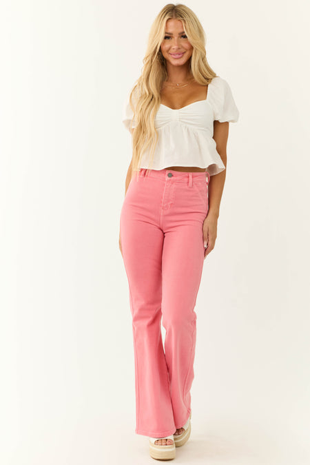 KanCan Watermelon Ultra High Rise Flare Jeans