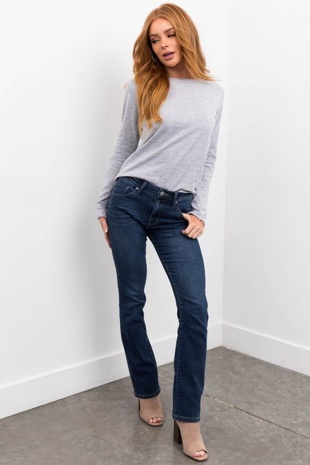 KanCan Dark Wash Skinny High Rise Bootcut Jeans