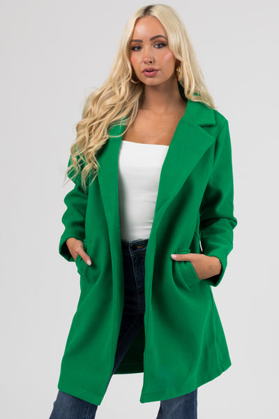 Kelly green womens coat sale