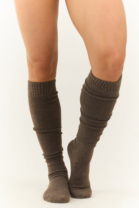 Light Coffee Soft Knee High Socks