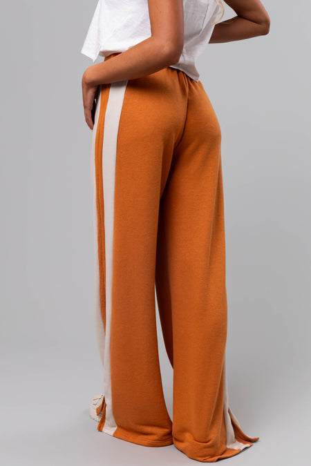 Marmalade Side Stripe Wide Leg Drawstring Pants