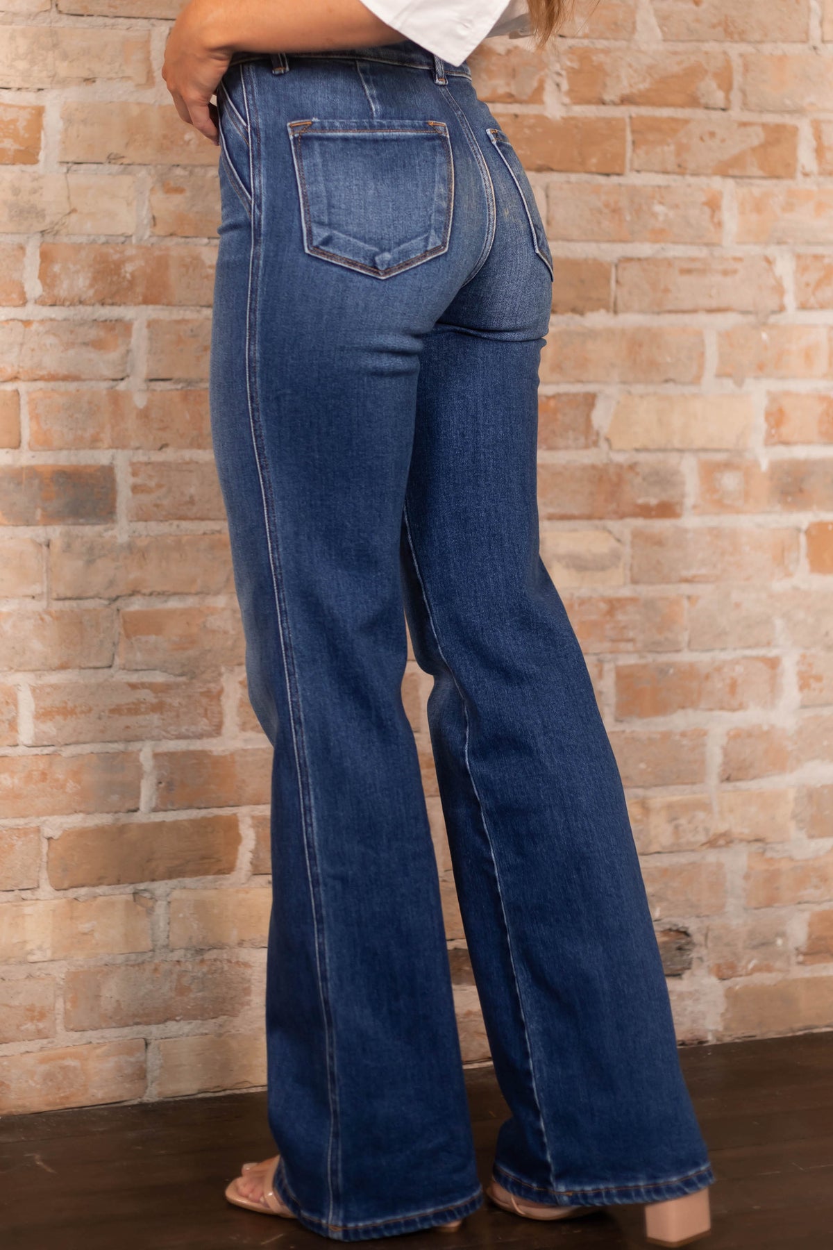 KanCan Medium Wash Ultra High Rise Flare Jeans | Lime Lush