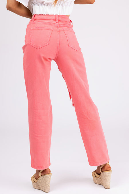 Mica Denim Bright Punch Straight Leg Jeans