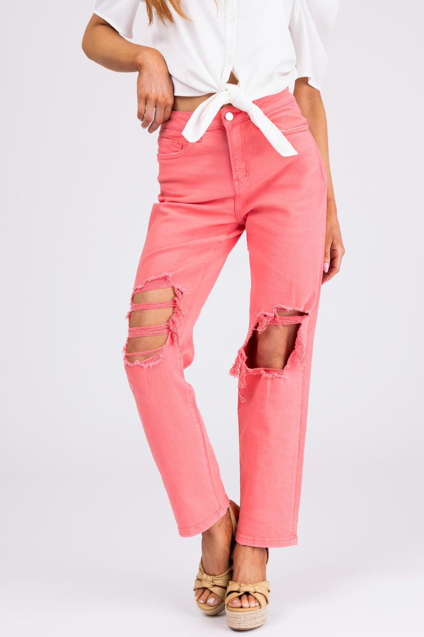 Mica Denim Bright Punch Straight Leg Jeans