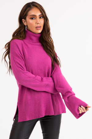 Mulberry Buttery Soft Turtleneck Sweater