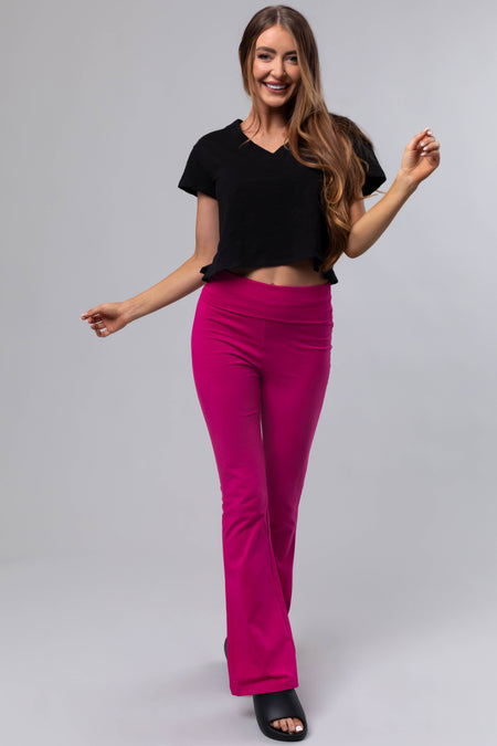 Mulberry Soft High Waist Flare Leg Yoga Pants