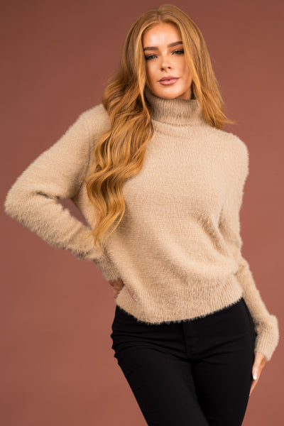 Oatmeal hotsell turtleneck sweater