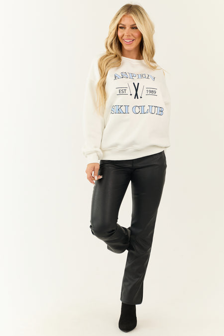 Off White 'Aspen Ski Club' Graphic Sweatshirt