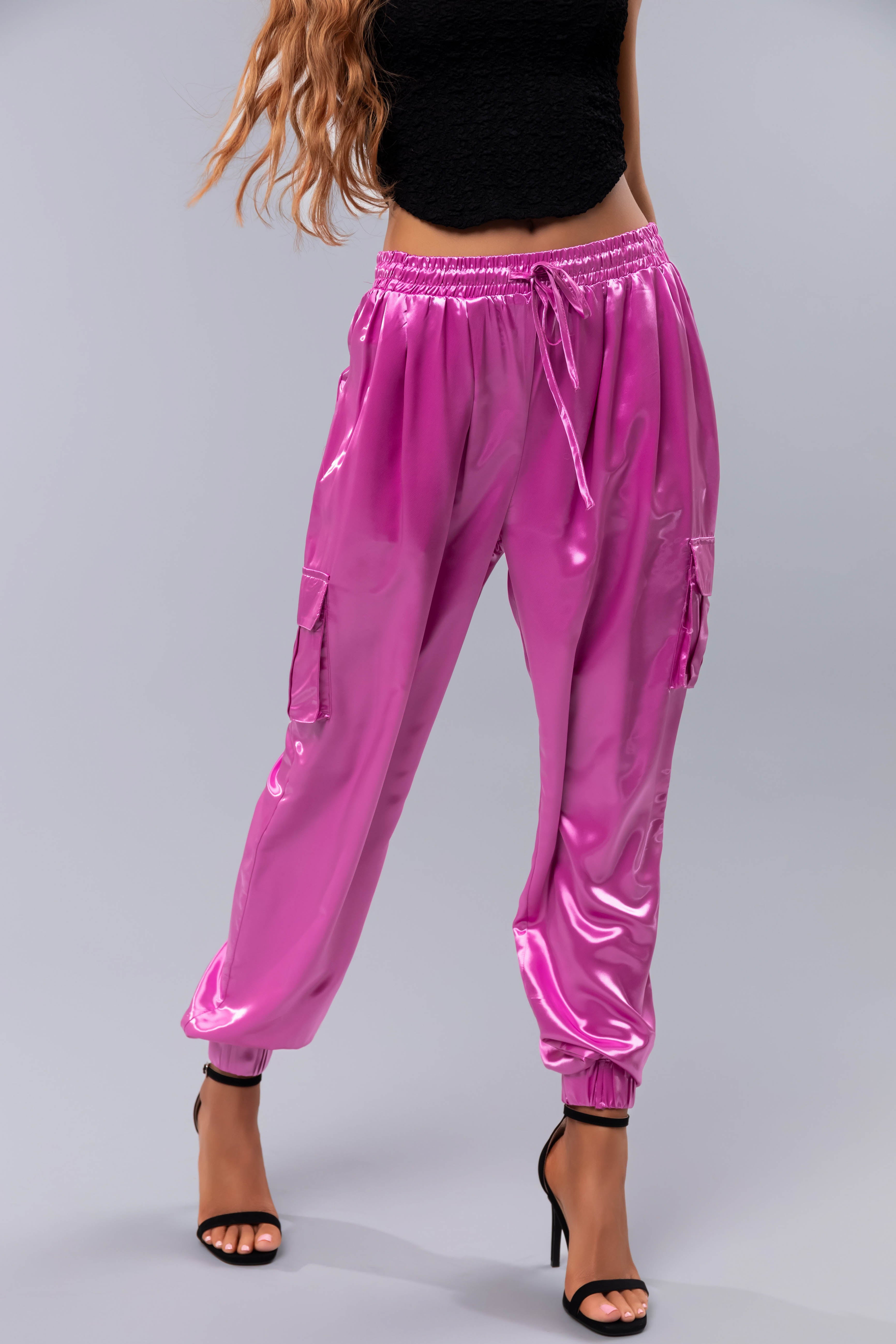 Shiny discount joggers womens