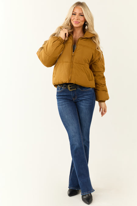 Peanut Puffer Jacket with Detachable Sleeves