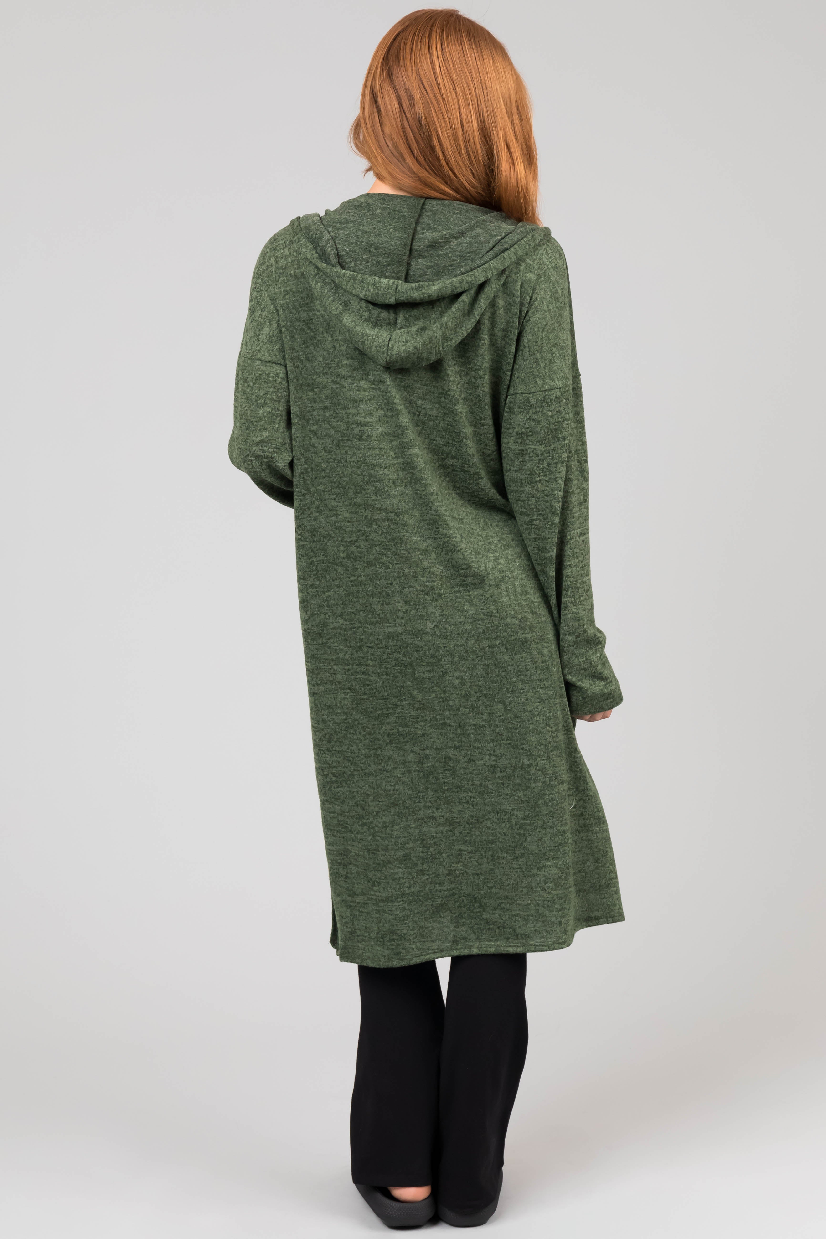 Long duster sale cardigan with hood