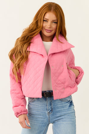 Punch Quilted Cropped Puffer Jacket