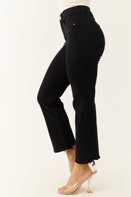 Risen Black Tummy Control Straight Leg Jeans