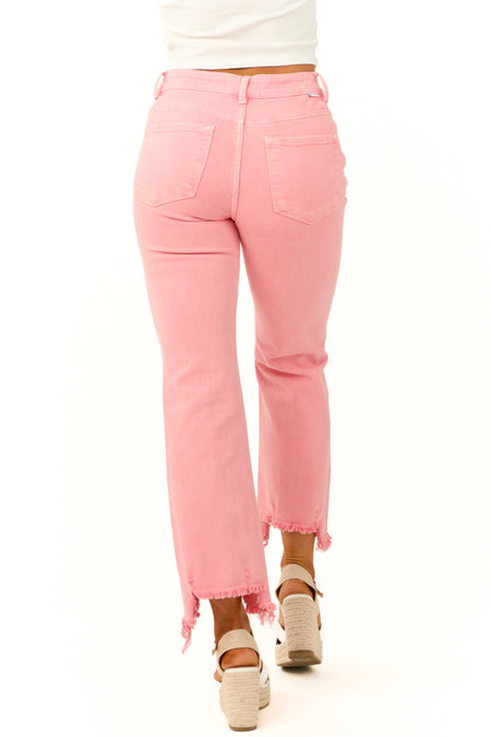 Risen Punch High Rise Straight Leg Jeans