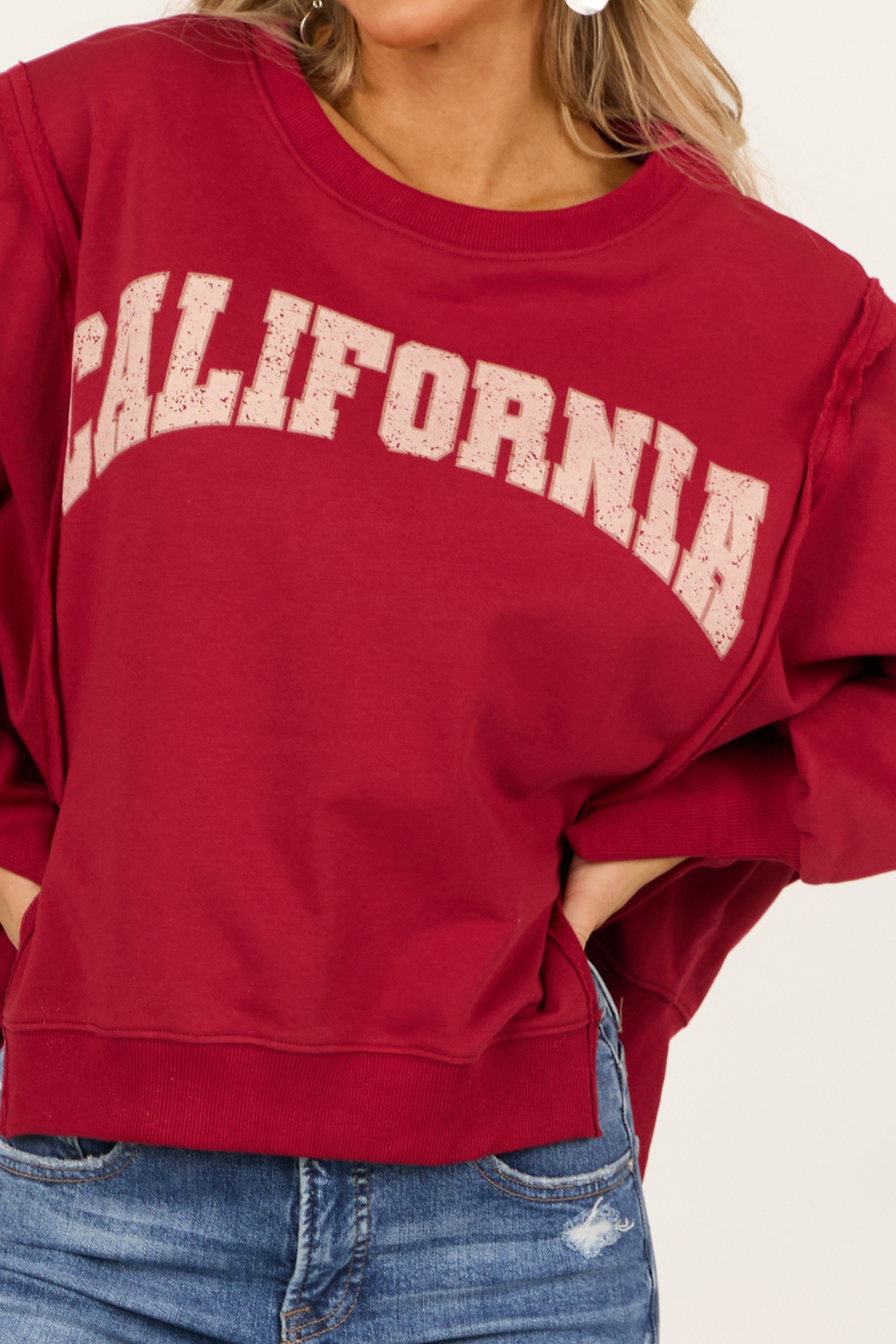 Ruby 'California' Graphic Oversized Sweatshirt