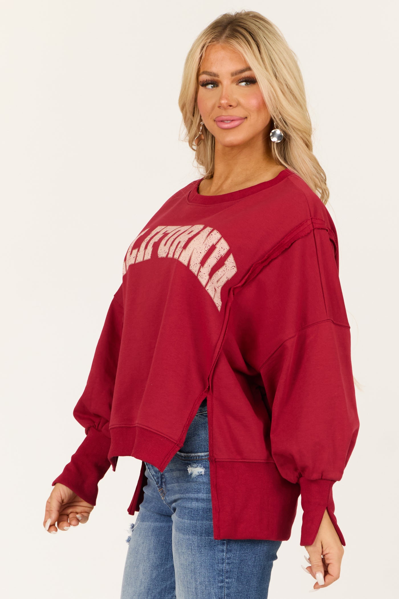 Ruby 'California' Graphic Oversized Sweatshirt