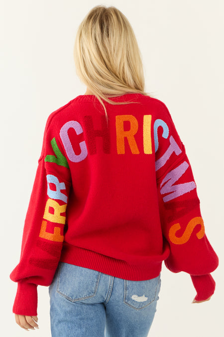 Ruby HO HO HO Multicolor Graphic Knit Sweater