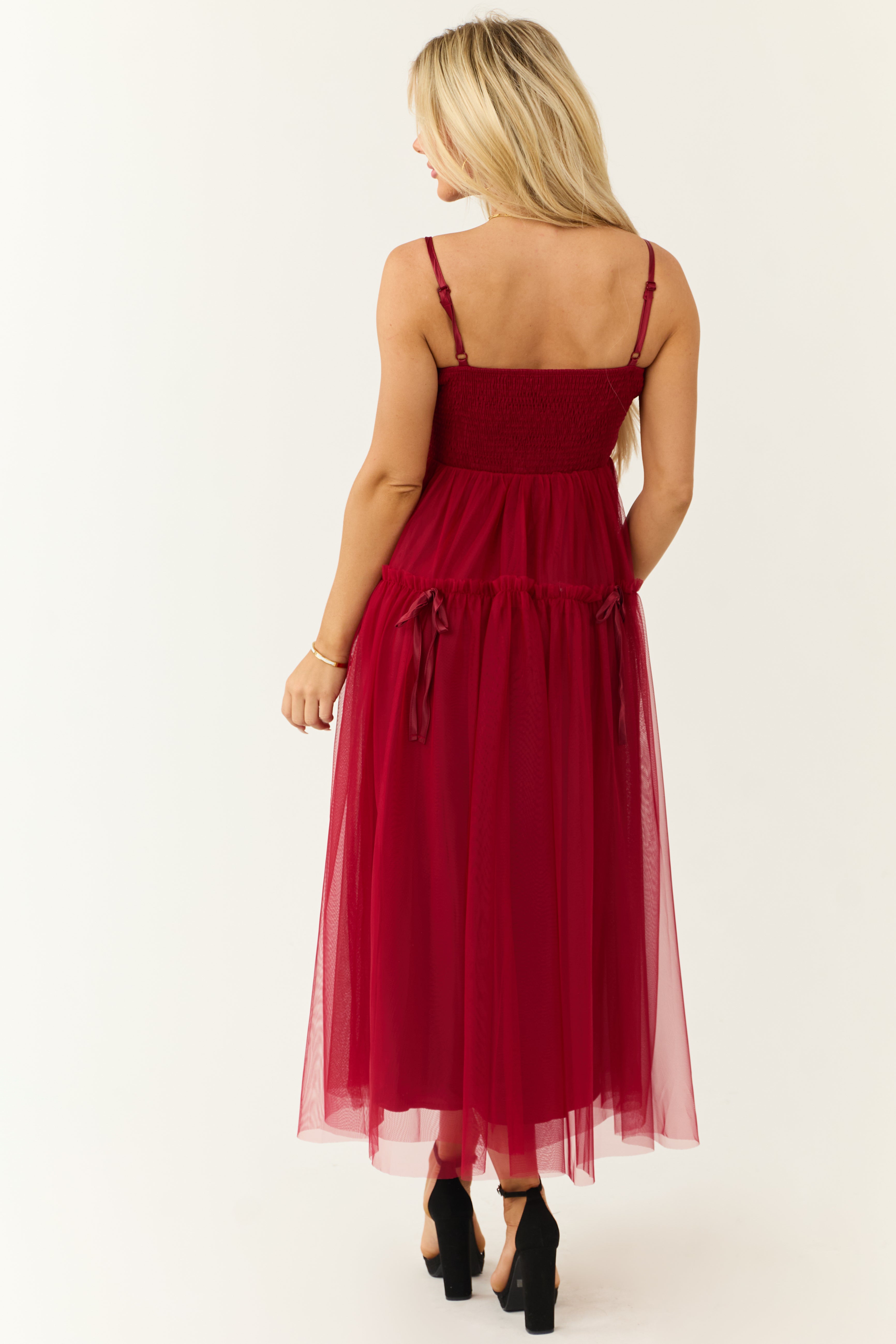 Ruby Square Neck Ruched Maxi Dress