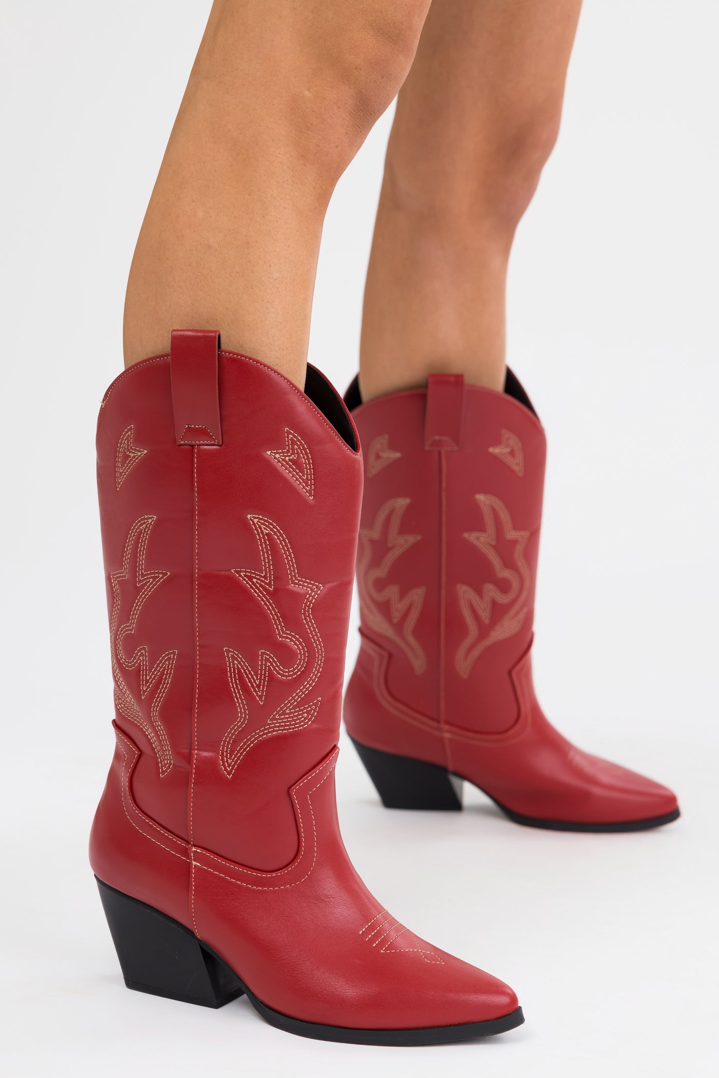 Ruby Embroidered Tall Western Boots