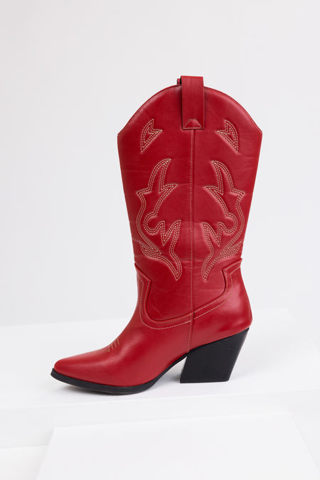 Ruby Embroidered Tall Western Boots