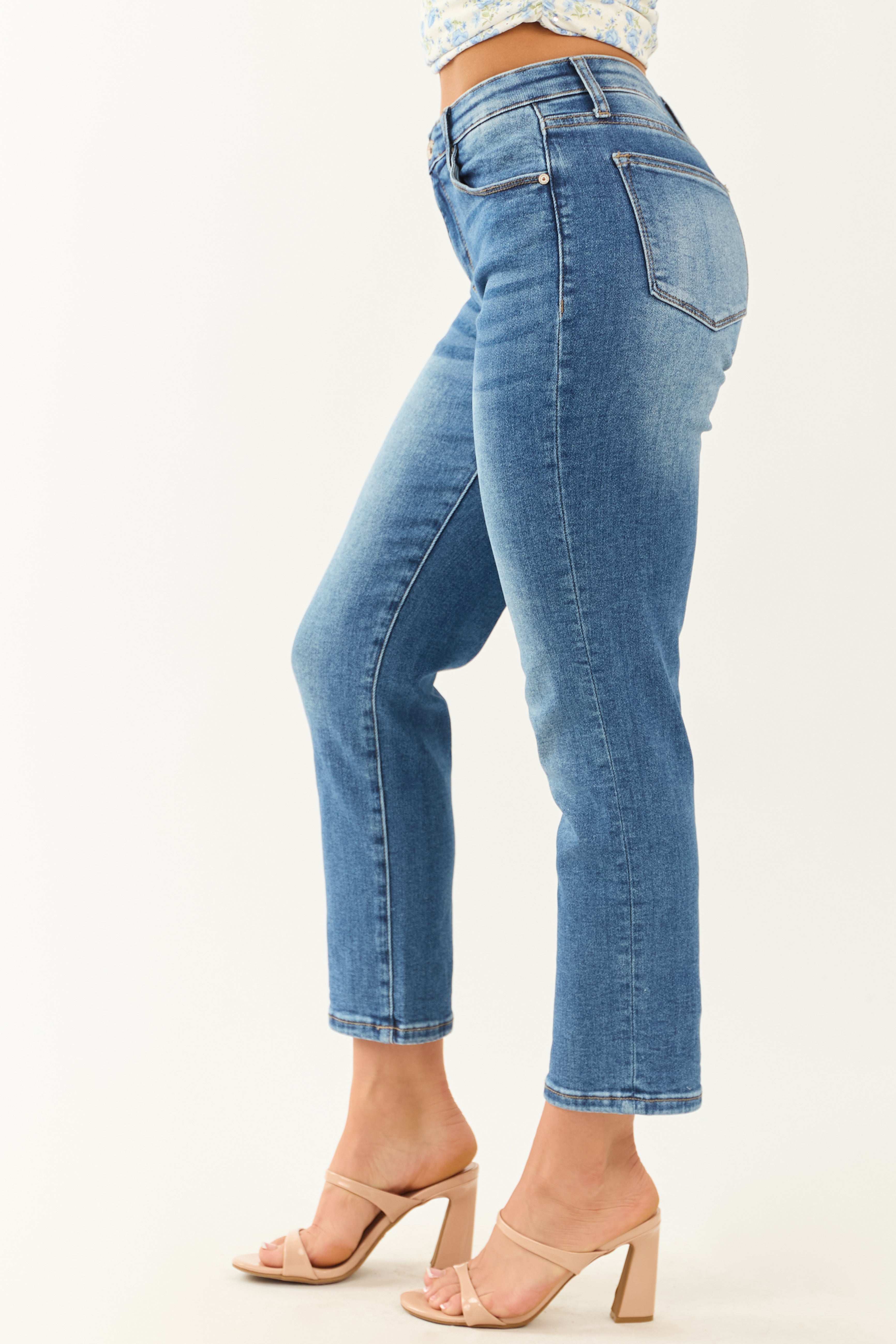 Special A Medium Tummy Control Stretchy Slim Straight Jeans