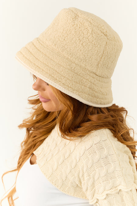 Sand Sherpa Textured Bucket Hat