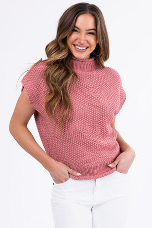 She+Sky Ginger Mock Neck Knit Sweater