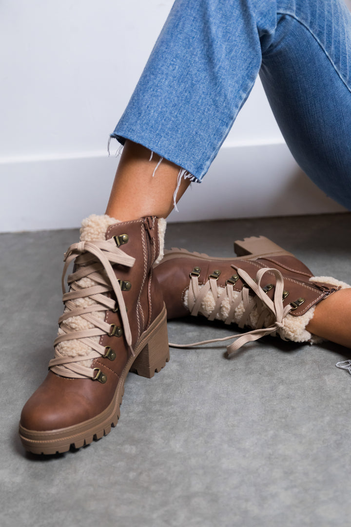 Siena Fabric Bow Platform Wedge Sandals with Upper Ankle Strap - Denim