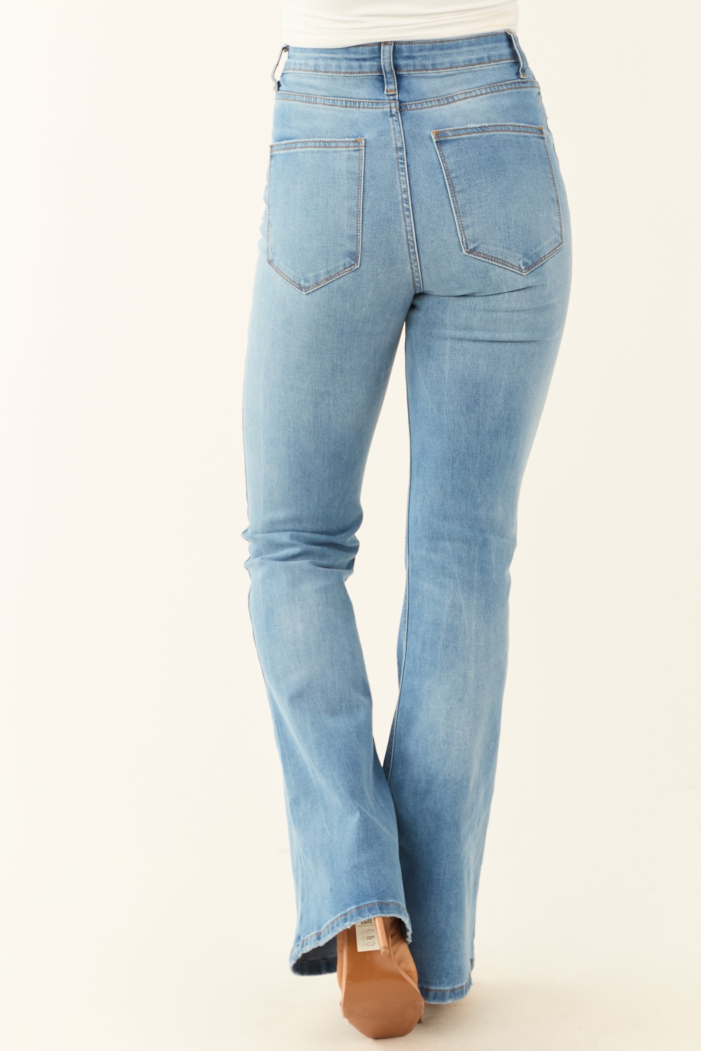 Signature 8 Medium Wash Flare High Waist Jeans