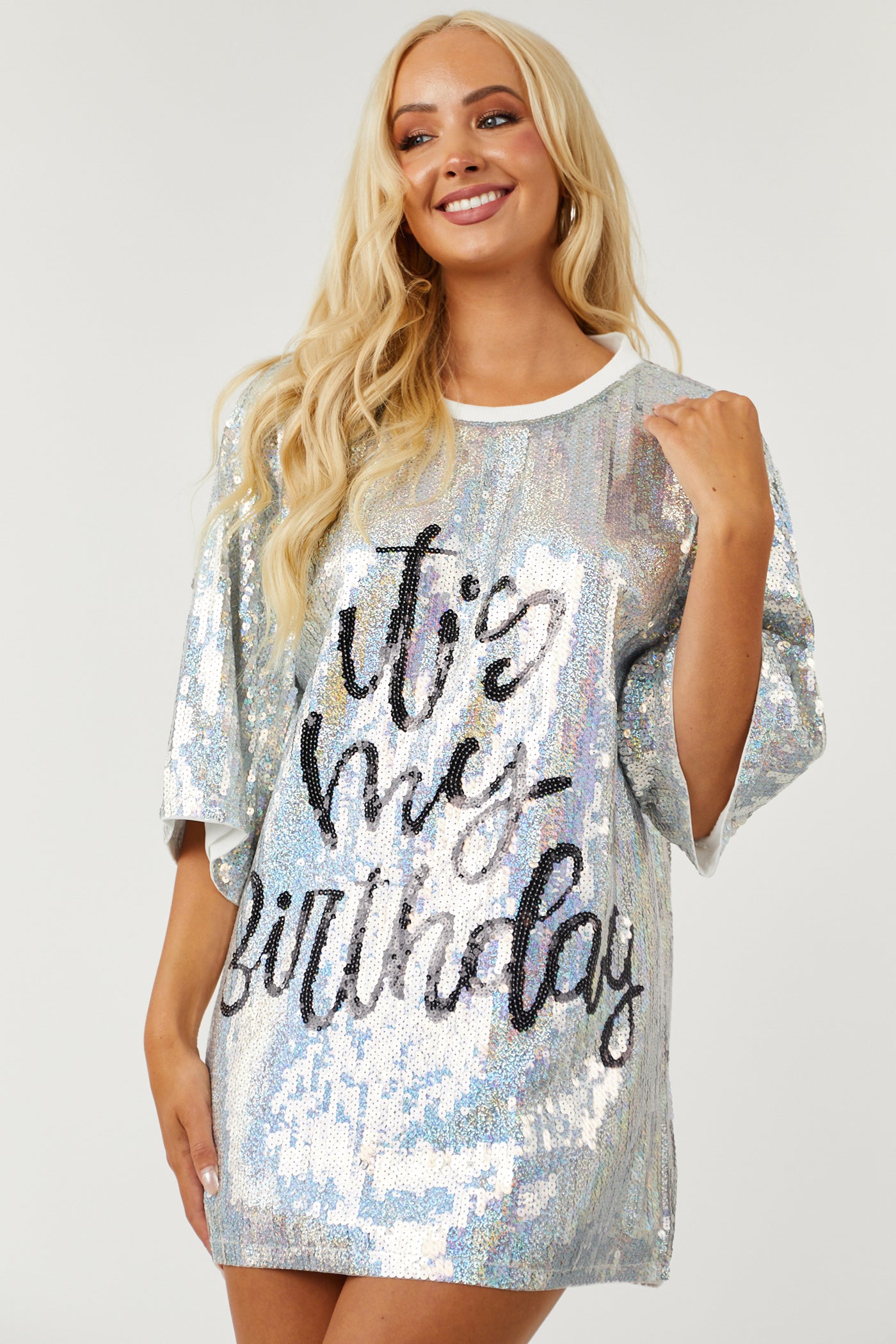 Its My birthday Sequin Shirt/Dress (ONE SIZE)