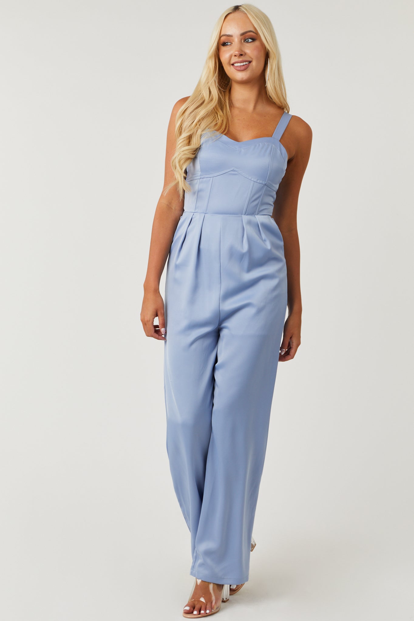 Slate cheap blue jumpsuit