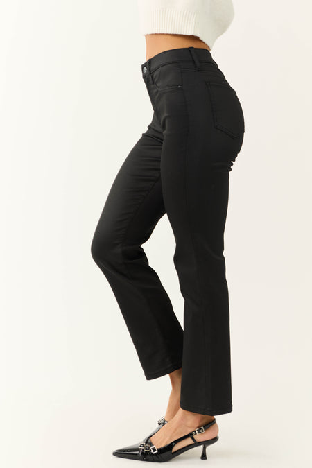 Sneak Peek Black Medium Rise Straight Leg Jeans