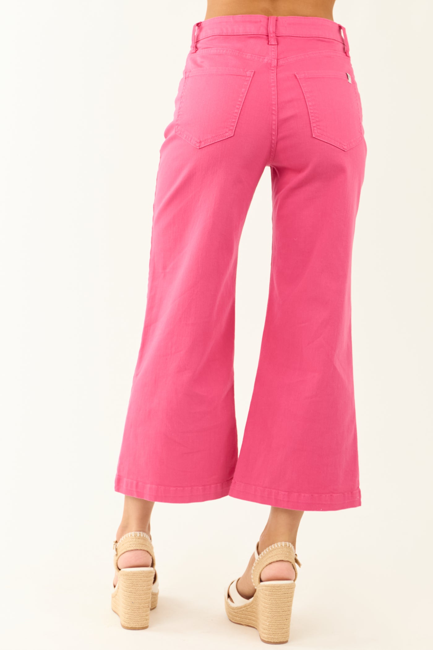 Sneak Peek Dark Bubblegum Wide Leg Jeans