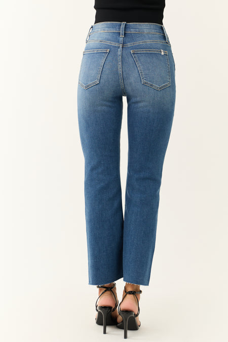 Sneak Peek Medium Dark Wash Kick Flare Jeans