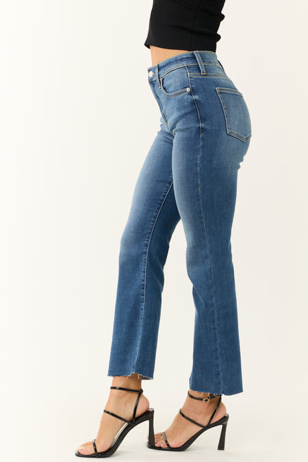 Sneak Peek Medium Dark Wash Kick Flare Jeans